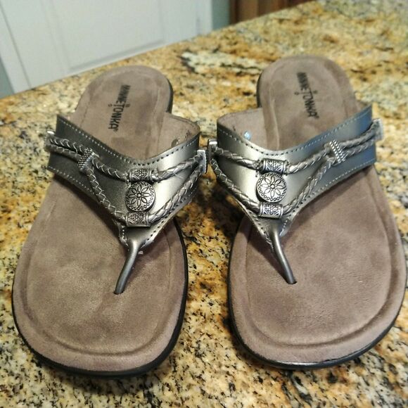 Minnetonka 5909041 Silverthorne Sandals Womens Size 9M Comfortable See Pics - Picture 6 of 8